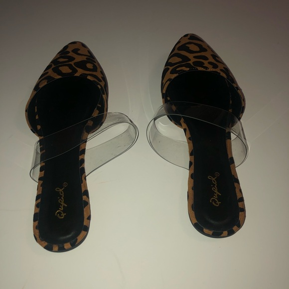 ‼️FINAL CALL‼️Leopard Mule Ballerina Point Flat - Picture 5 of 13